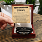 Love You Forever Bracelet - To My Grandson "Stay Strong, Be Brave, And Always Do Your Best"