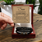 Love You Forever Bracelet - To My Son Men's Bracelet