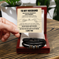 Love You Forever Bracelet - To My Husband "You Are The One I Wan To Be With"