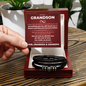 Love You Forever Bracelet - To My Grandson "You Make Us Proud"
