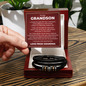 Love You Forever Bracelet - To My Grandson "I Love You Now and Forever"