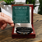 Love You Forever Bracelet - To My Son "Never Forget That I Love You"