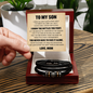 Love You Forever Bracelet - To My Son "I Know The Battles You Fight"