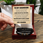 Love You Forever Bracelet - To My Grandson "You Never Have To Face It Alone"