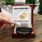 Love You Forever Bracelet - To My Dear Son "You Mean The World To Me"