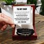 Love You Forever Bracelet - To My Dad "You Will Always Be My Dad, My Hero"