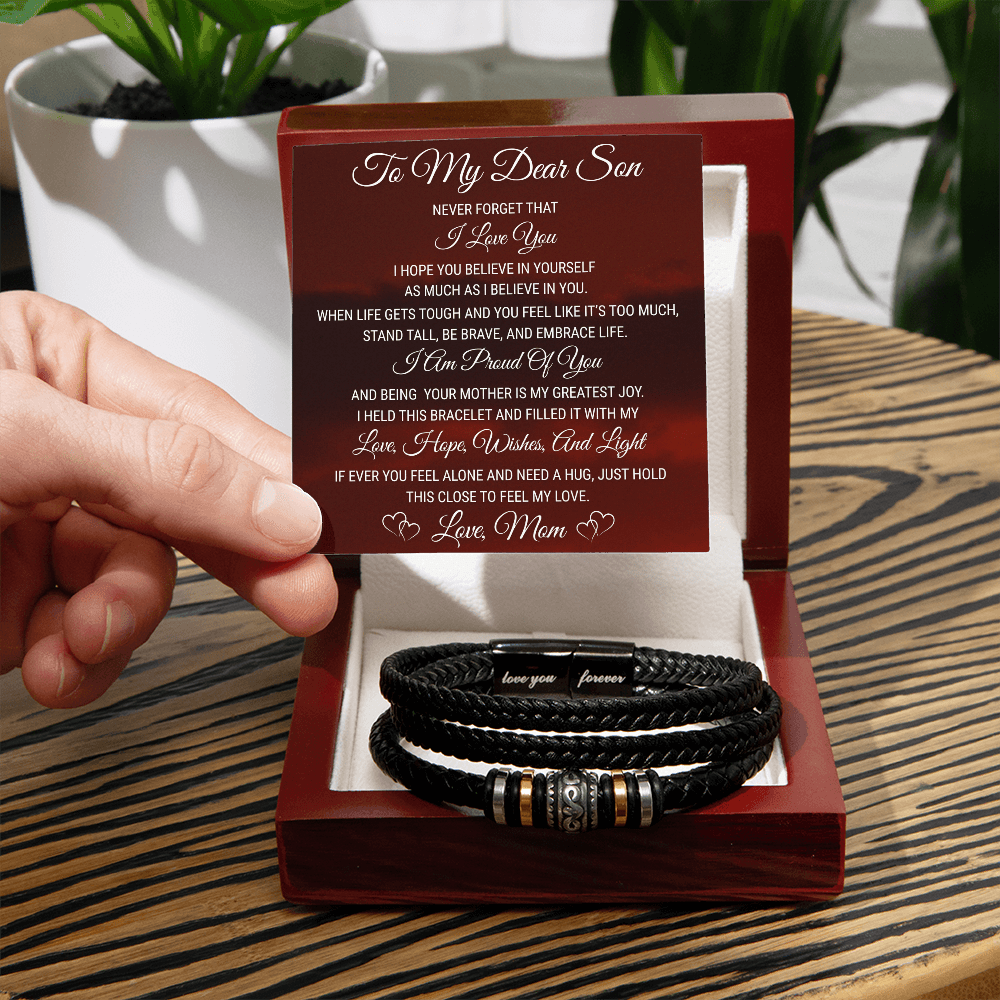 To My Son - Love You Forever Bracelet