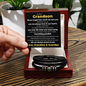 Love You Forever Bracelet - To Our Grandson "We Are Always Proud of You"