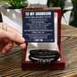 Love You Forever Bracelet - To My Grandson " Never Forget How Much I Love You"