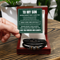 Love You Forever Bracelet - To My Son "Smile, Love, and Live Fully"