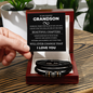 Love You Forever Bracelet - To Dearest Grandson "Beautiful Chapters"