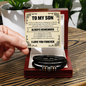 Love You Forever Bracelet - To My Son "Always Remember, I Love You Forever"