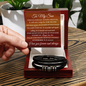 Love You Forever Bracelet - To My Son "Remember To Be Awesome"