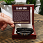 Love You Forever Bracelet - To My Son "Never Forget How Much I Love You"