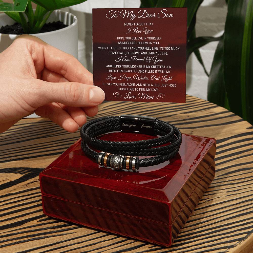 To My Son - Love You Forever Bracelet