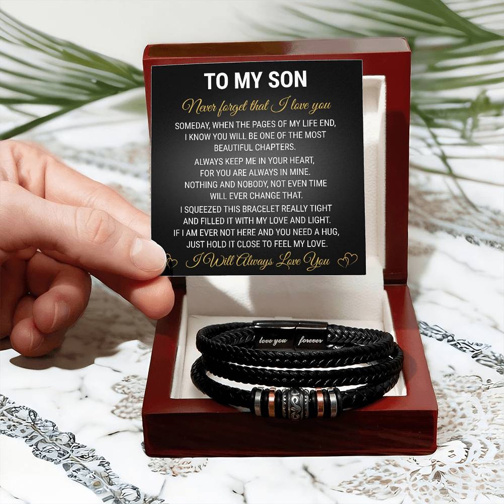 To My Son - Love You Forever Bracelet