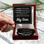 Love You Forever Bracelet - To My Son "I Adore Your Smile"