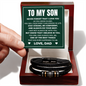 Love You Forever Bracelet - To My Son "Stay Strong, Be Confident, and Always Do Your Best"