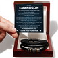 Love You Forever Bracelet - To My Grandson "Never Forget How Much I Love You"