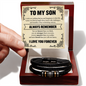 Love You Forever Bracelet - To My Son "Always Remember, I Love You Forever"