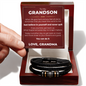 Love You Forever Bracelet - To My Grandson "Just Believe In Yourself and Never Quit"