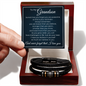 Love You Forever Bracelet - To My Grandson "You Are Braver Than You Believe"