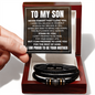Love You Forever Bracelet - To My Son "I Stand By You"