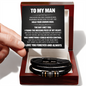 Love You Forever Bracelet - To My Man "I Found The Missing Piece of My Heart"