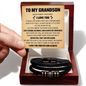 Love You Forever Bracelet - To My Grandson "Stay Strong, Be Brave, And Always Do Your Best"