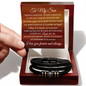Love You Forever Bracelet - To My Son "Remember To Be Awesome"