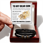 Love You Forever Bracelet - To My Dear Son "You Mean The World To Me"