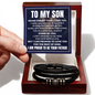 Love You Forever Bracelet - To My Son "Never Forget That I Love You"
