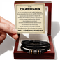 Love You Forever Bracelet - To My Grandson "I Will Love You Forever"
