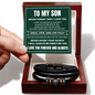 Love You Forever Bracelet - To My Son "Smile, Love, and Live Fully"