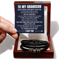 Love You Forever Bracelet - To My Grandson " Never Forget How Much I Love You"