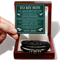 Love You Forever Bracelet - To My Son "You Are My Best Son Ever"