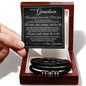 Love You Forever Bracelet - To My Grandson "Let Your Smile Change The World"