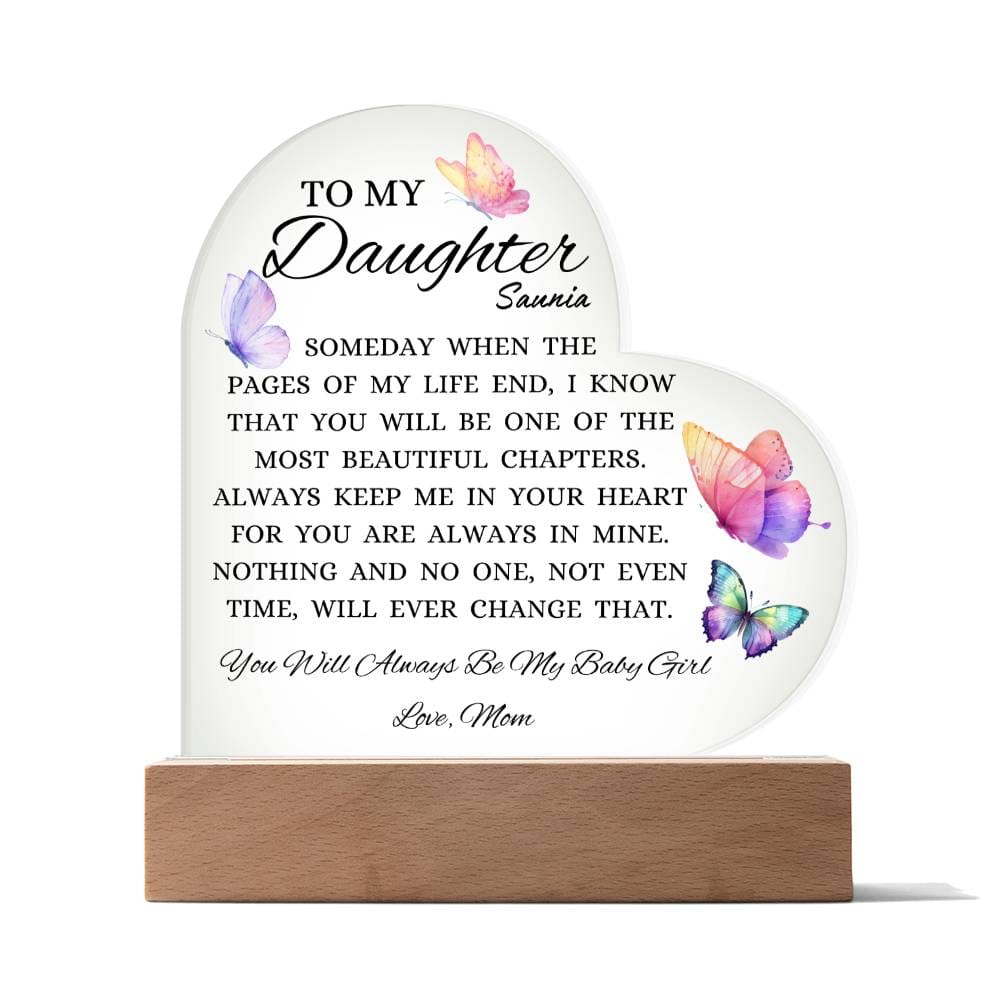 To My Daughter Cusomized  For Customer