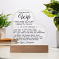 To My Beautiful Wife Acrylic Lamp