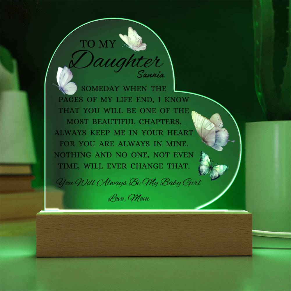 To My Daughter Cusomized  For Customer