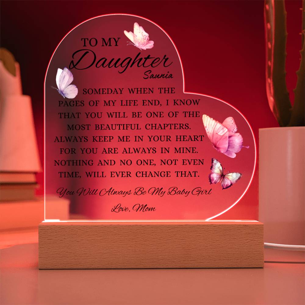 To My Daughter Cusomized  For Customer