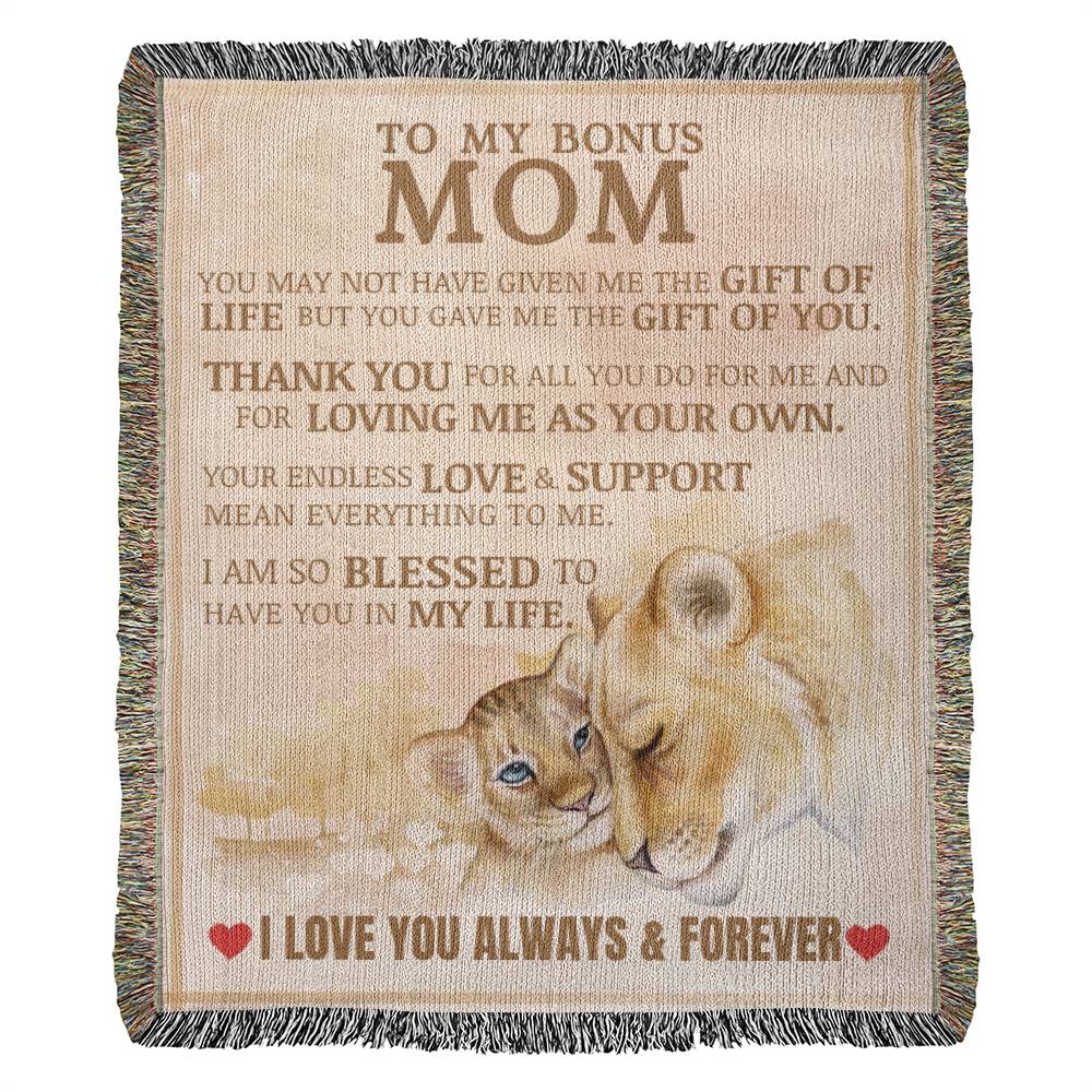 Bonus Mom Gift, Heirloom Woven Blanket