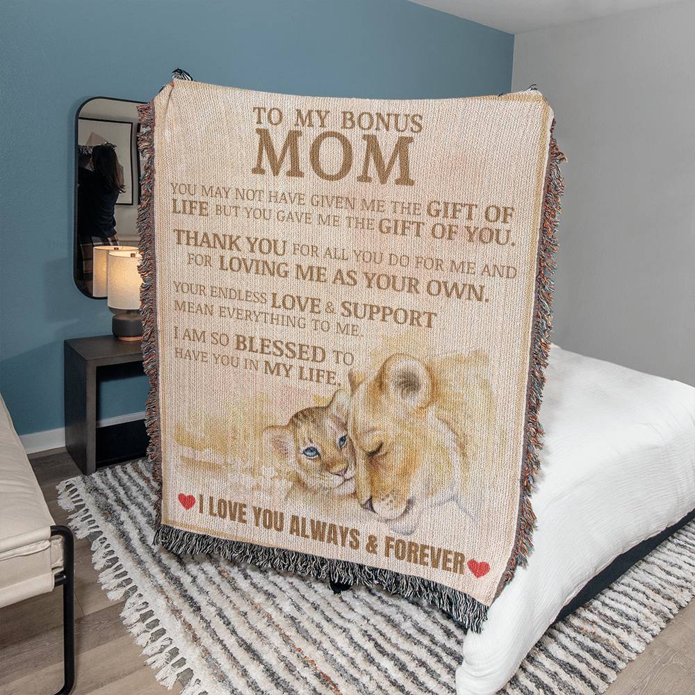 Bonus Mom Gift, Heirloom Woven Blanket