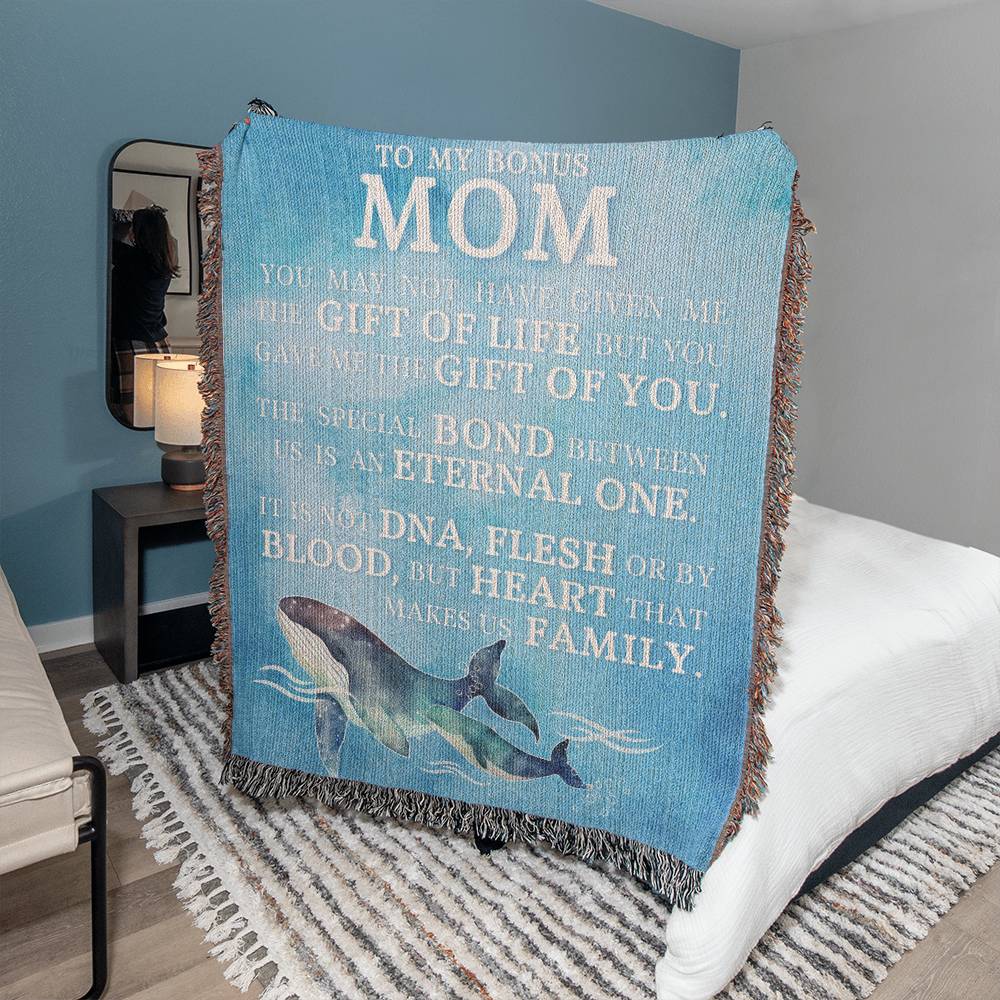 Bonus Mom Gift, Heirloom Woven Blanket