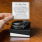 Men's Cross Bracelet - To My Man "The Day I Met You, My Life Changed"