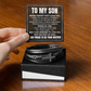 Men's Cross Bracelet - To My Son "I Believe In You"
