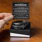 Men's Cross Bracelet - To My Dearest Grandson "I'll Love You For The Rest of Mine"
