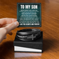 Men's Cross Bracelet - To My Son "Always Keep Me In Your Heart"