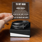 Men's Cross Bracelet - To My Man "I Love You Forever and Always"