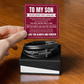 Men's Cross Bracelet - To My Son "Never Forget That I Love You"